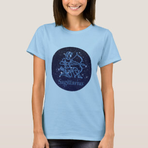 T-shirt Constelação de Sagitário & Signo do Zodíaco com Es