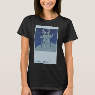 T-shirt Constelação Gêmeos Vintage Zodíaco Astrologia