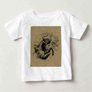 T-shirt Constelação Taurus Zodiac Hevelius 1690 em Taupe