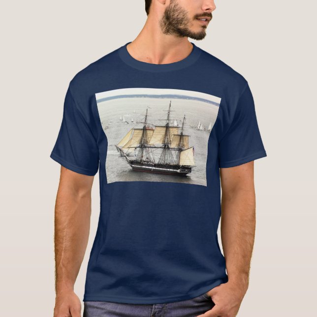 T-shirt Constituição de USS, parada da vela (Frente)