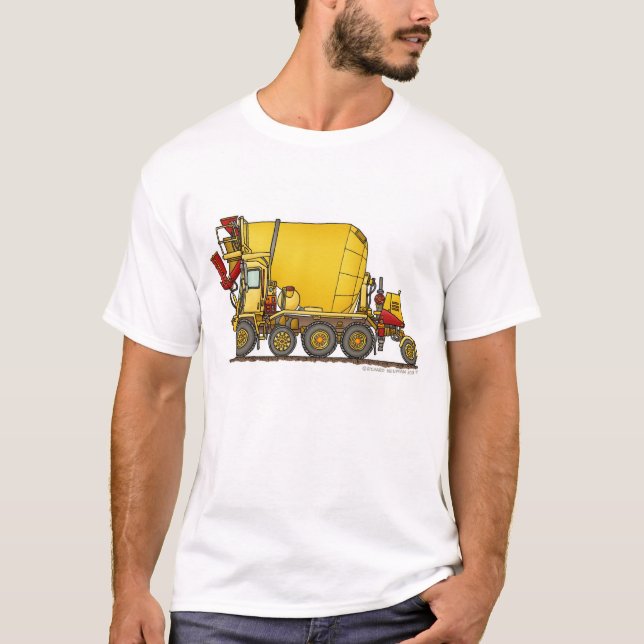 T-shirt Construção Ap do caminhão da descarga da parte (Frente)