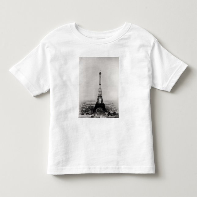 T-shirt Construção da torre Eiffel (Frente)