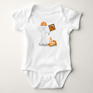 T-shirt Construção inferior engraçada