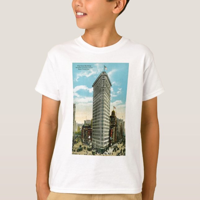 T-shirt Construção lisa do ferro. Broadway e quinta (Frente)