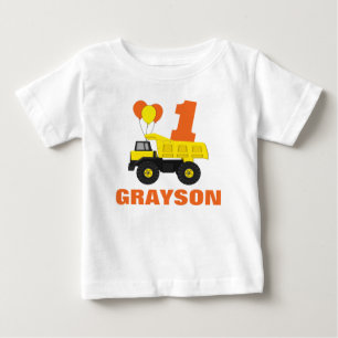 T-shirt Construção Primeira Armadilha de Aniversário, Cami