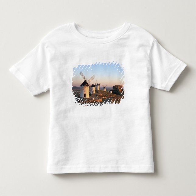 T-shirt Consuegra, La Mancha, Espanha, moinhos de vento (Frente)