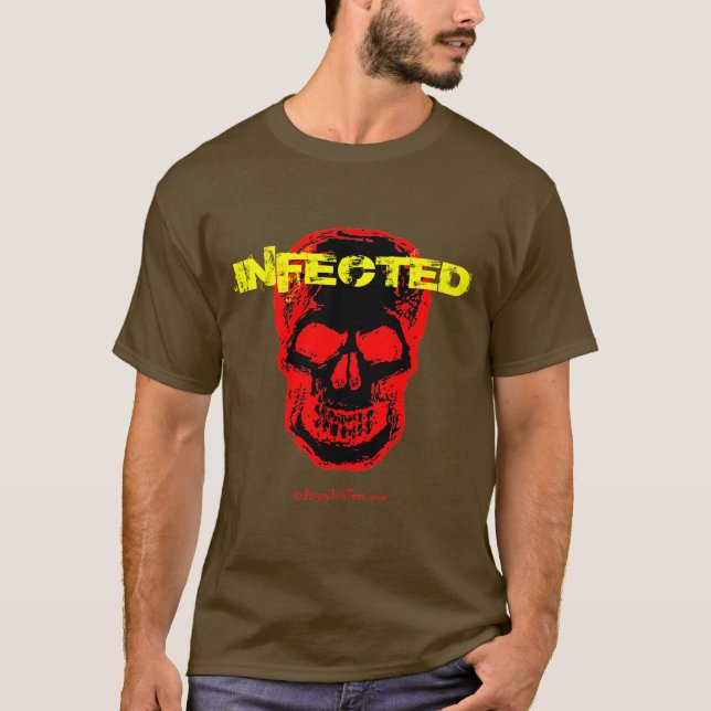 T-shirt contaminado do zombi (Frente)