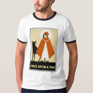T-shirt Contar histórias - capa de equitação vermelha