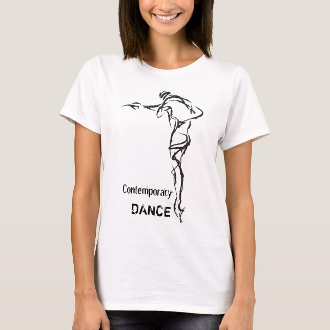 T-shirt contemporâneo da DANÇA (Frente)