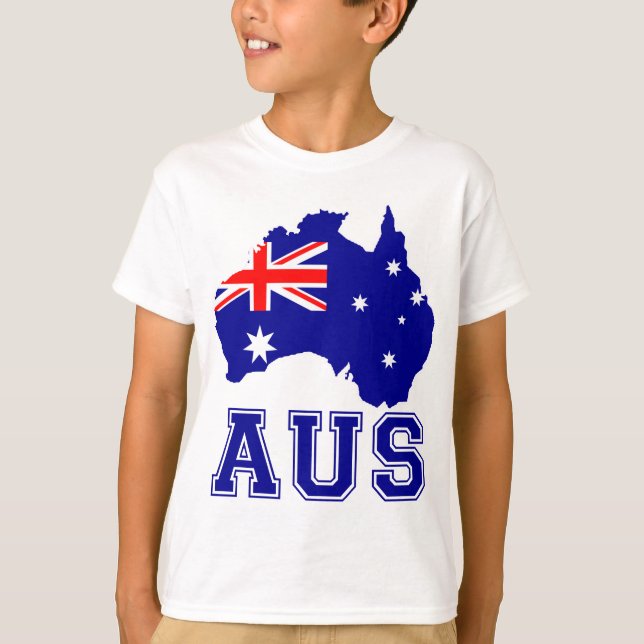 T-shirt Continente Austrália (Frente)