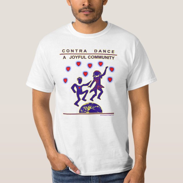 T-shirt Contra a alegria da dança (Frente)