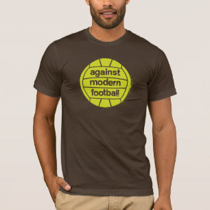 T-shirt Contra o futebol moderno (Brown/limão)