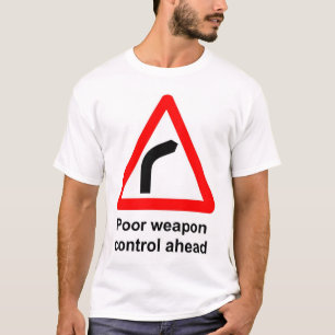 T-shirt Controle pobre da arma