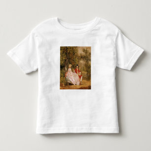 T-shirt Conversação em um parque, retrato do artista e