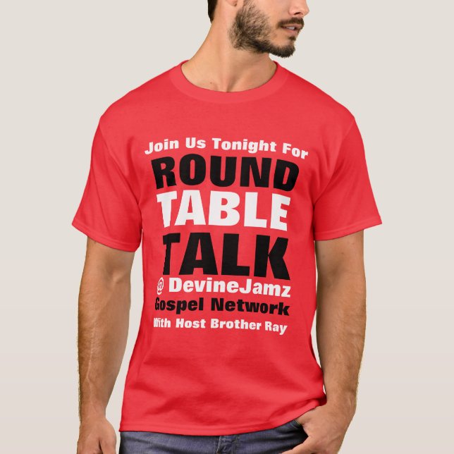 T-shirt Conversas mesa redondas (Frente)