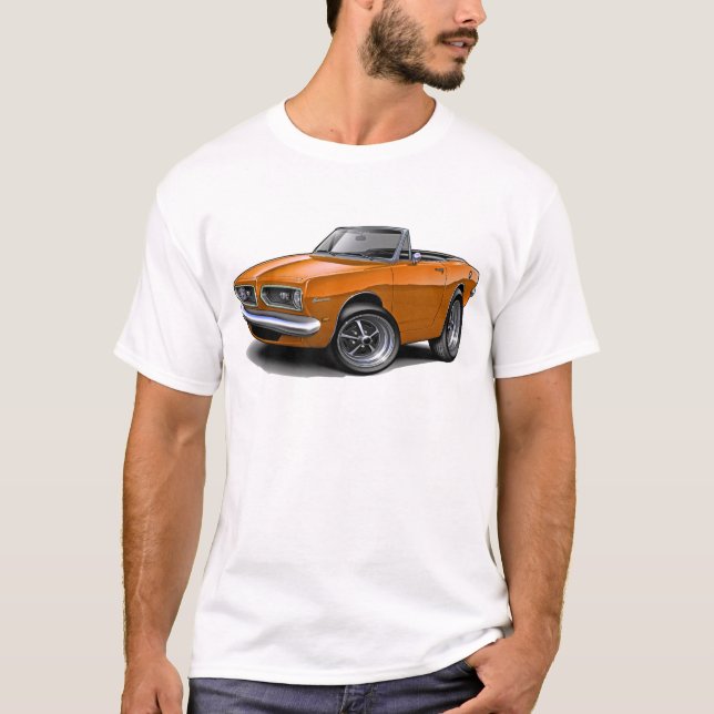 T-shirt Convertible 1967-69 alaranjado do Barracuda (Frente)