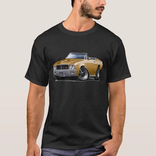 T-shirt Convertible 1970-72 Dourado de Buick GS (Frente)