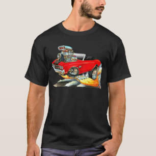 T-shirt Convertible 1970 Vermelho-Preto de Chevelle