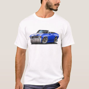 T-shirt Convertible 1971-72 Azul-Branco de Chevelle