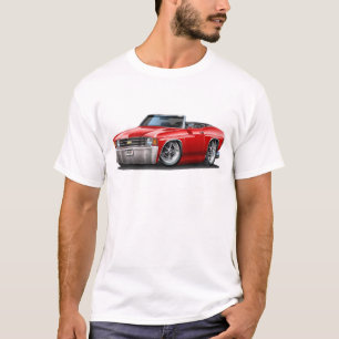 T-shirt Convertible 1971-72 vermelho de Chevelle
