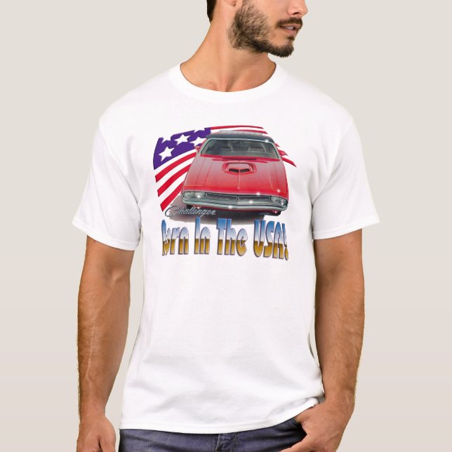 T-shirt Convertible 1971 do desafiador (Frente)