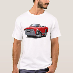 T-shirt Convertible vermelho do cutelo de 1967 velhos