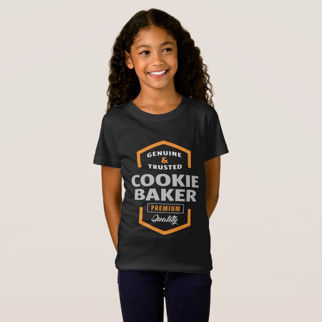 T-shirt Cookie Baker | Ideias de presentes (Frente Completa)