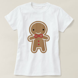 T-shirt Cookie Cute Kawaii Gingerbread Man