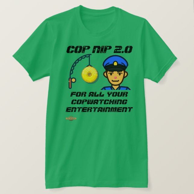 t-shirt "COP NIP 2.0" (Frente do Design)