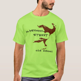 T-shirt cópia da ideia 1, rua velha de Skool