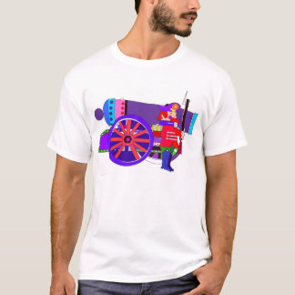 T-shirt cópia do ilustrador do canhão 300dpi