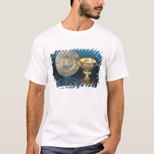 T-shirt Copo, placa e fístula do comunhão