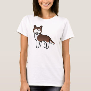 T-shirt Copper Cartoon Siberian Husky