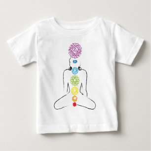 T-shirt Cor 01 da ioga de Chakras