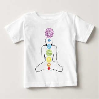 T-shirt Cor 01 da ioga de Chakras
