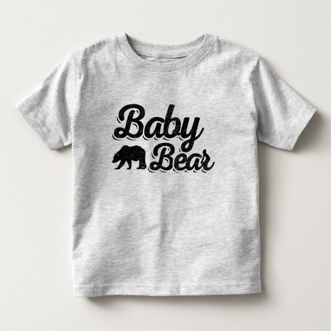 T-shirt Cor clara do urso do bebê (Frente)