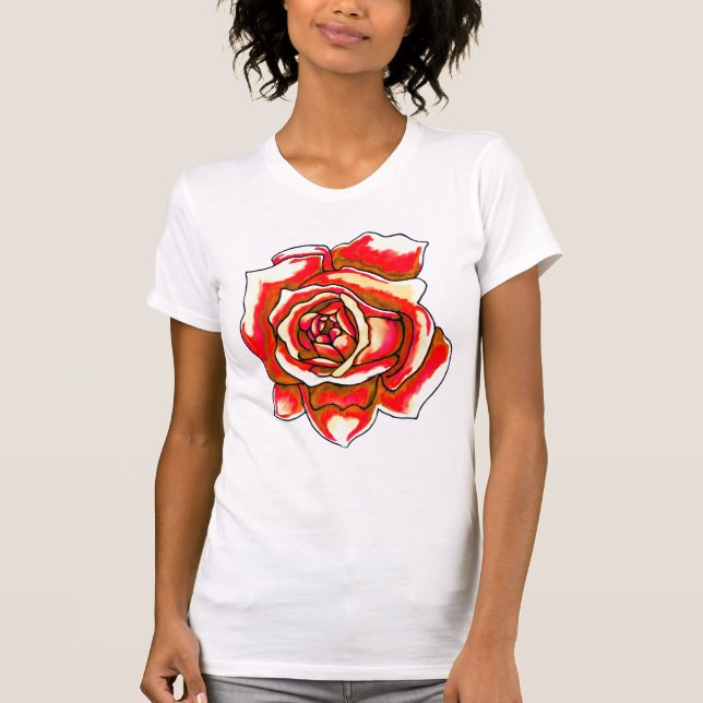 T-shirt cor-de-rosa (Frente)
