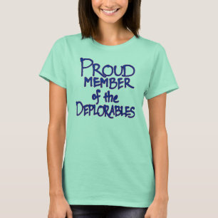 T-shirt cor-de-rosa de Deplorables