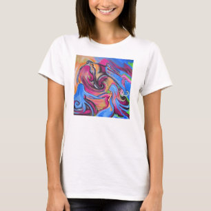 T-shirt cor-de-rosa de Lovelies da lua