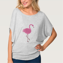 T-shirt cor-de-rosa do T | do flamingo