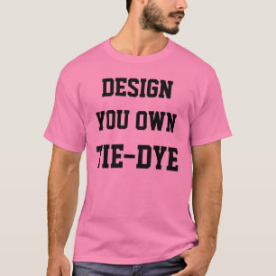T-SHIRT COR-DE-ROSA do TIE-DYE dos homens