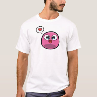 T-shirt cor-de-rosa dos homens da vaia