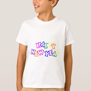 T-shirt Cor do feliz ano novo