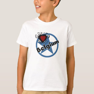 T-shirt Coração Bélgica