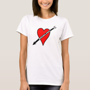 T-shirt Coração da boliche do amor