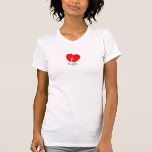 T-shirt Coração da esperança