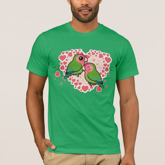 T-shirt Coração de Amor de Lovebird (Frente)