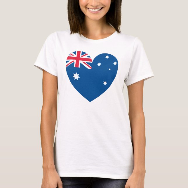 T-shirt Coração de Austrália (Frente)