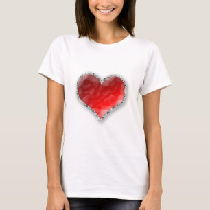 T-shirt Coração de cristal