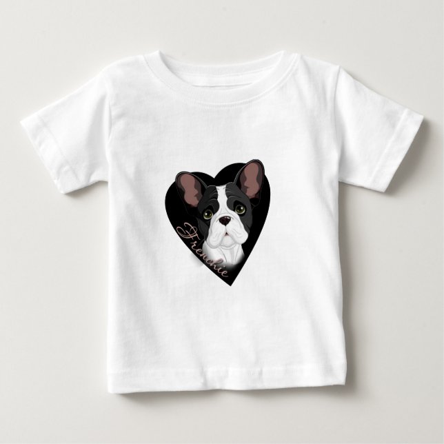 T-shirt Coração de Frenchie (Frente)